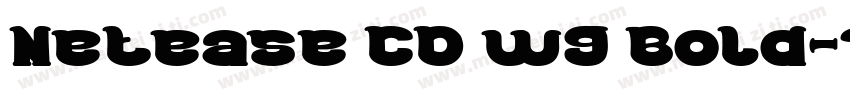 Netease CD w9 Bold字体转换